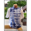 batika modro-bílá pruh