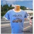 dětské tričko policejní auto, policie, policista, automobil
