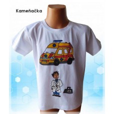 dětské tričko sanitka, ambulance, sanita, lékař, doktor